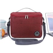 Resim Kırmızı Büyük Yalıtımlı Öğle Yemeği Çantası Yetişkin Çocuk Erkek Termal Serin Sıcak Gıda Saklama Kutusu M Kırmızı 