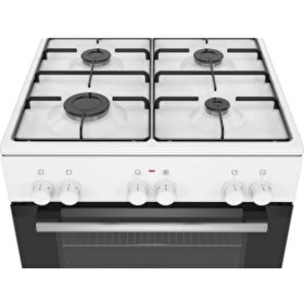 Resim Bosch HXA663D21T Tam Boy Gazlı Ocaklı Fırın 66 lt A Enerji Sınıfı 3 Programlı Beyaz Renk 