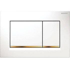 Resim Geberit SIGMA30 Kumanda Kapağı, Çift Basmalı, Beyaz/altın/beyaz 115.883.KK.1 