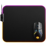 Resim Steelseries Qck Prism Cloth (Kumaş) Medium Rgb Oyun Mousepad 