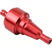 Resim Tongdashop Kırmızı Cnc Motor Motosiklet Benzin Filtresi - Alüminyum Alaşım Yağ Filtresi, Atv, Dirt Bike, Japon Motosikletleri İçin - Dayanıklı Yapı, Motor Koruma 