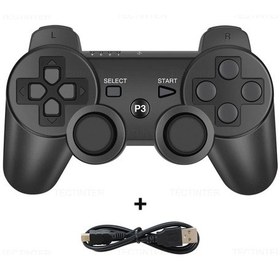 Resim Sony Ps3 Denetleyici Desteği Bluetooth Playstation 3 Joystick İçin Kablosuz K Black 