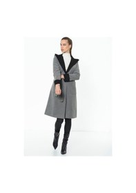 Resim Z6422 Dewberry Bayan Palto-Gri 