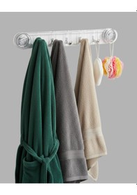 Resim Duvar Tipi Vakumlu Askılık Şeffaf Orta Tasarımlı Renkli 