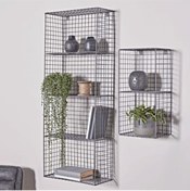 Resim Wess Dizayn Metal Duvar Rafı Dekoratif Kitaplık 2 ‘li Set Wd-260 