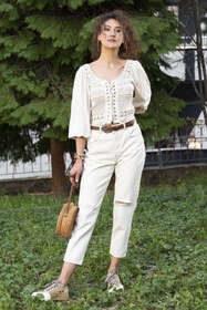 Resim ESQ Dantelli Crop 