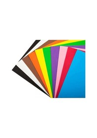 Resim 20 Adet Renkli Fon Kartonu 25x35 Cm 10 Karışık Renk 50 x 70 
