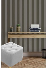 Resim Most Hallow Kapitoneli Kare Puf 22 Gri Kadife Kumaş Evinize Tesl 