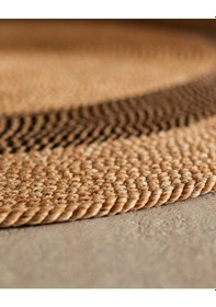 Resim Madame Coco Alsace Yuvarlak Kilim - Naturel/siyah - 120 Cm 8684427193228 Çok Renkli 