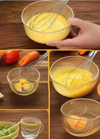 Resim Sos Çırpma Teli Paslanmaz Yumurta Çırpıcı Çikolata Çırpıcı Krema Çırpıcı Çelik Saplı 25 Cm Gri 