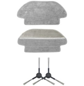 Resim Viomi V2 Pro Uyumlu Yedek Mop Ve Yan Fırça-4 Parça 
