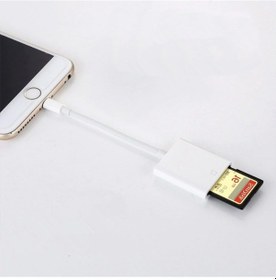 Resim Apple Uyumlu iPhone /iPad Lightning To Sd Kart Hafıza Kart Adaptörü Nk105 