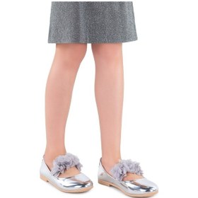 Resim Kiko Kids Rugan Kız Çocuk Babet Ayakkabı Arç 02 Gümüş 