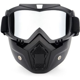 Resim Eternal Luck Motosiklet Yüz Maskesi Gümüş 