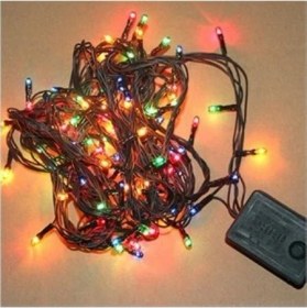 Resim Pazariz Yılbaşı Çam Ağacı 100 LED Pirinç Rengarenk Işık 4 Metre Kumandalı 