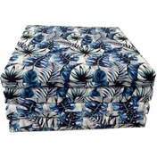 Resim Sandalye Minderi Su Geçirmez Güneş Dayanımlı Outdoor Kumaş Koltuk Minderi 50x50x8cm 4 Adet Palmiye 