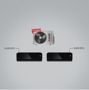 Resim Arçelik 1+2 Multi Ekolojik Inverter Klima - (1 Adet Dış Ünite + 2 Adet 9+9 BTU İç Ünite) / A++ 