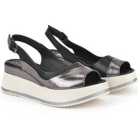 Resim Ziya, Kadın Hakiki Deri Dolgu Topuk Sandalet 151992z50020 Siyah 151992z50020 000 Siyah 