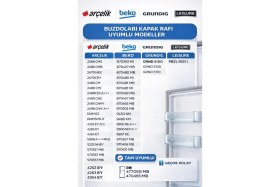 Resim ÖZ BEYAZ EŞYA _arçelik 4264 Ey Buzdolabı Kapak Şişe Rafı 