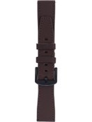 Resim Fro Lw38-43 20 Mm Hakiki Deri Düz Kahve Kordon Siyah Toka 