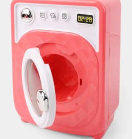 Resim Zadem Store Oyuncak Çamaşır Makinesi - Sesli ve Işıklı Pembe Çamaşır Makinesi 