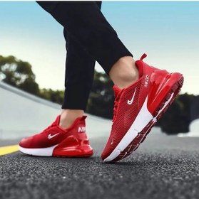Resim Unisex Hava Yastıklı Spor Ayakkabı - Nefes Alabilir Kaydırmaz Moda Sneaker 36-47 Numara, 270/271/273 Model Altın - Beyaz 