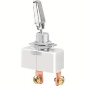 Resim Daiertek 50 Amp Ağır Hizmet SPST 2 Pin Metal Krom Kaplı Vidalı Terminal Toggle Switch, 2 Pozisyonlu ON Off Rocker Switch, Alüminyum Alaşım, 85V-265V, Oda Elektrik/Hard Wiring için, Bataryasız 