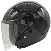 Resim Pro Helmets F-022 Açık Motosiklet Kaskı Parlak Siyah 