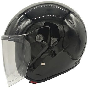 Resim Pro Helmets F-022 Açık Motosiklet Kaskı Parlak Siyah 