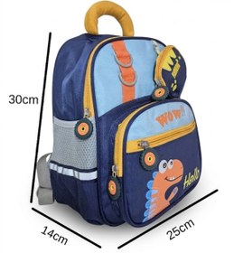 Resim Speedy Bags Premium Özel Tasarım Aksesuarlı Erkek Çocuk Sırt Destekli Anaokulu Kreş Çantası Ve Kalemlik 