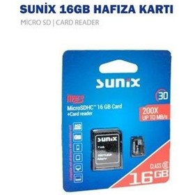 Resim Sunix 16Gb Micro Sd Hafıza Kartı 