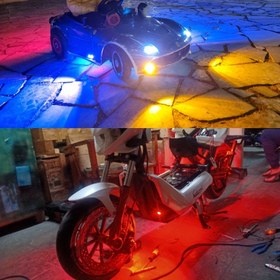 Resim 2 adet 23mm DC12V LED Eagle Eye Işıkları Araba Tampon ve Motosiklet için - Su Geçirmez, Kolay Kurulum, Kendin Yap Dekoratif Aydınlatma için İdeal, Rock Işıkları Küçük Ampuller, Pil Olmadan 