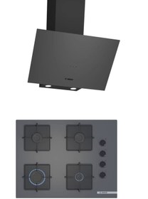 Resim Bosch Gri 2 li Ankastre Set 324 ( DWK64PJ70T - POP7C9P30O ) 67 cm Ocak 