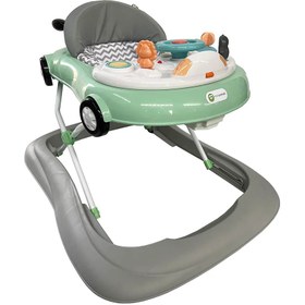 Resim Auto Pingu Yürüteç Katlanabilir, Müzikli, 3 Kademeli Cool Green 