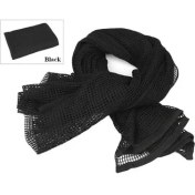 Resim Chaoduo Shop Siyah Stil Tek Boyut 190*90 cm Pamuk Askeri Kamuflaj Taktik Örgü Eşarp Keskin Nişancı Yüz Peçe Kamp Avcılık Çok Amaçlı Yürüyüş Eşarp (Yurt Dışından) 