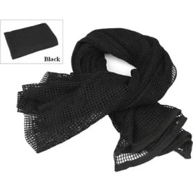 Resim Chaoduo Shop Siyah Stil Tek Boyut 190*90 cm Pamuk Askeri Kamuflaj Taktik Örgü Eşarp Keskin Nişancı Yüz Peçe Kamp Avcılık Çok Amaçlı Yürüyüş Eşarp (Yurt Dışından) 