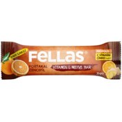 Resim FELLAS Portakallı ve Zencefilli Vitamin & Meyve Bar 35g 