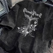 Resim Erkekler İçin Heavy Metal Grafik Tişört - Gotik Kılıç & Güller Tasarımı - Siyah Grup Tişört - Konserler, Günlük Sokak Giyimi için Bol Kesim Rahat Gömlek - Müzik Hayranı Giyim - Kolay Bakım Yuvarlak Yaka Üst, Rock Grup Tişörtleri, Konser Kıyafeti, Dayanıklı Baskı Kalitesi, Yazlık Giysi, Yüksek Kaliteli Kumaş, Sokak Stili Severler 