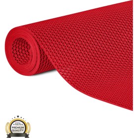 Resim TBM Plastik Kaydırmaz Kırmızı Yıldız Paspas EN:120cm 120 x 180 cm 