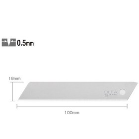 Resim Olfa Lb-Sol-10 Standart Tek Gövdeli Kırımsız Geniş Maket Bıçağı 