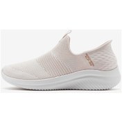 Resim Skechers Slip-ins: Ultra Flex 3.0-cozy Streak Kadın Bej Spor Ayakkabı 149708 Nat 