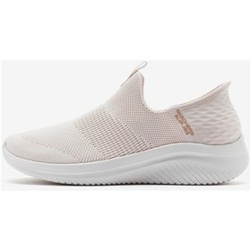 Resim Skechers Slip-ins: Ultra Flex 3.0-cozy Streak Kadın Bej Spor Ayakkabı 149708 Nat 