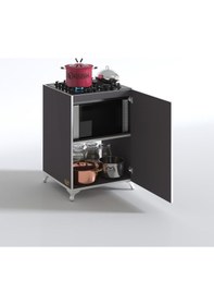 Resim Kenzlife ocak dolabı benek gri 85*60*56 hazır mutfak ankastre gömme ocak için arkalıksız 