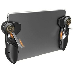 Resim Memo Akpad6k İpad Tablet Için 6 Parmak Tetik Pubg Mobile Joystick - Siyah 