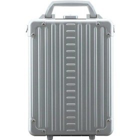 Resim Alone Aleon Platin Alüminyum Dikey Evrak Çantası, Tsa Kilitli, 25 Cm Gri 
