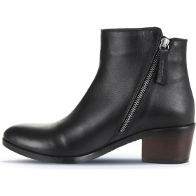 Resim Bueno Shoes Siyah Deri Kadın Topuklu Bot 01WD1100 01WD1100 