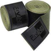 Resim FIVING 4.5m Boks Eğitimi Bandajı - Siyah Suni Deri, Dayanıklı Polyester, MMA, Muay Thai ve Sanda Sporları için İdeal, Boks Tekniplerine Destek ve Koruma Sağlar, Savaş Sanatları Eğitimi | Şık Siyah Kumaş | Esnek Spor Bandajı 