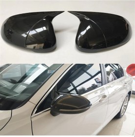 Resim Vw Passat B8.5 Yarasa Ayna Kapağı Batman Piano Black Parlak Siyah 