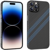 Resim Hoco iPhone 14 Pro 6.1 Kılıf Kevlar Texture Kamera Korumalı Tele 