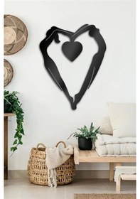 Resim Heart Couple - Metal Tablo 
